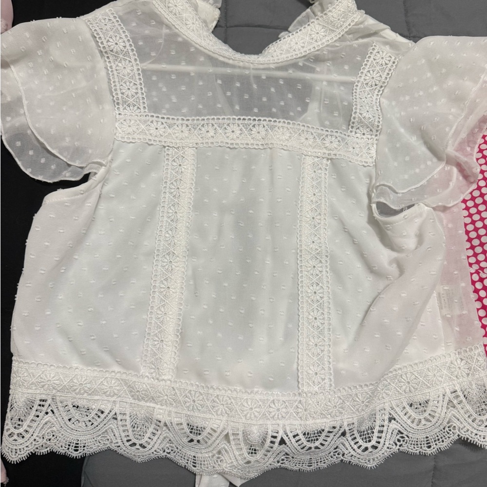 White Lace Baby Blouse